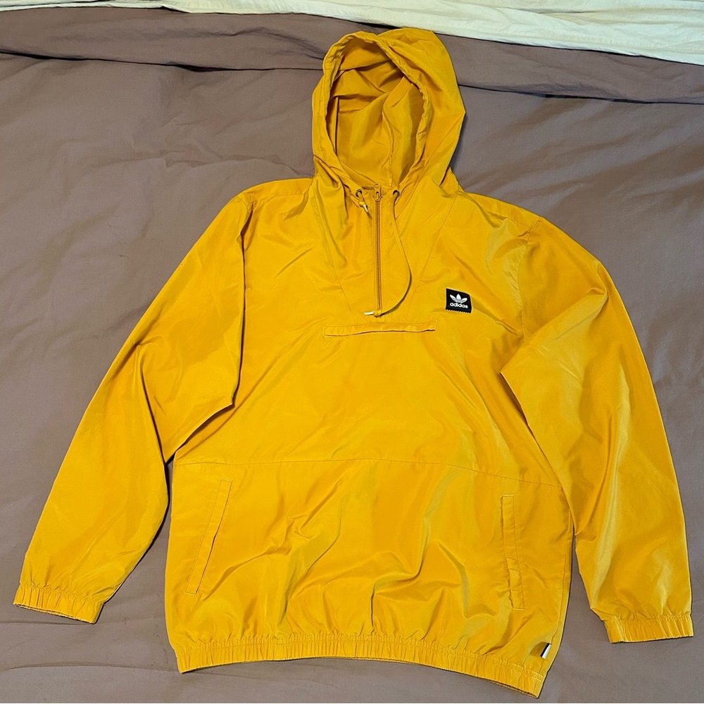 Adidas Yellow Windbreaker Jacket